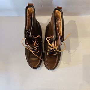 Knapp Bros. Brown Leather Lace Up Men's Boots Size 9 EEE Round Toe